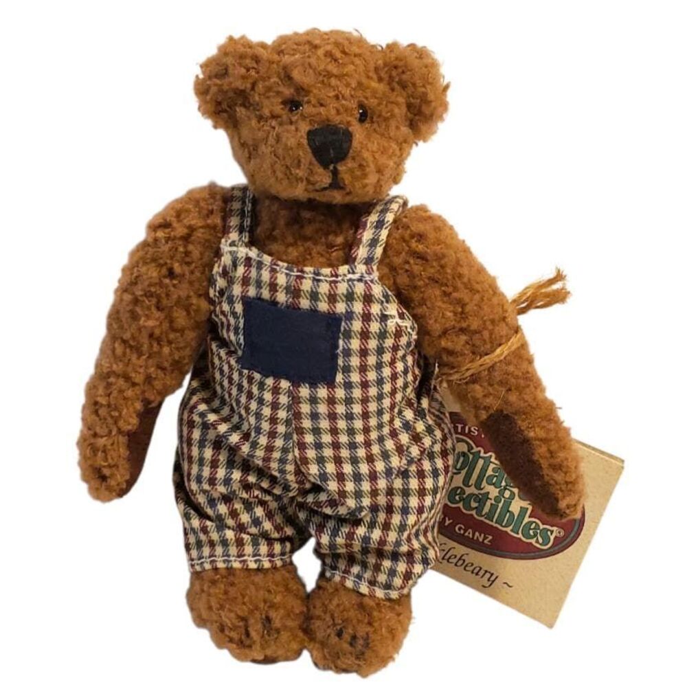 Ganz Cottage Collectibles Hucklebeary CC188 Curly Jointed Bear 1997 5 1/2"